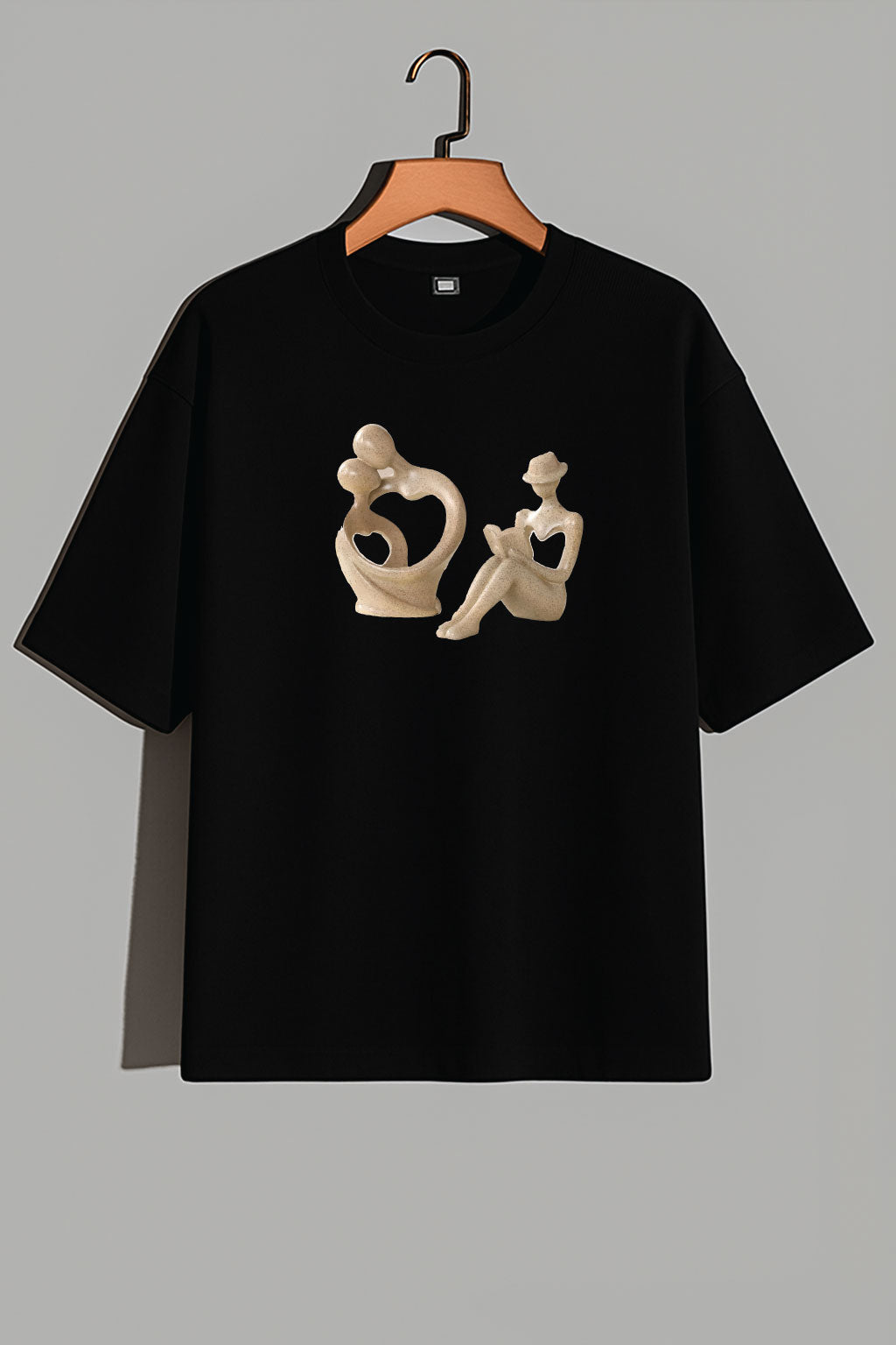 Premium Abstract Love & Connection Art Oversized Tee