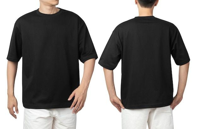 Minimalist Black Drop Shoulder Oversized T-Shirt β Unisex Streetwear