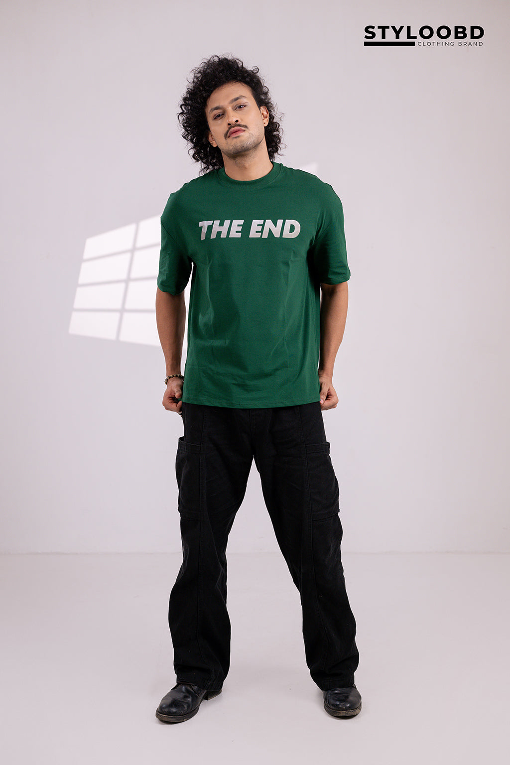Oversized Unisex T-Shirt – "THE END" Graphic Tee