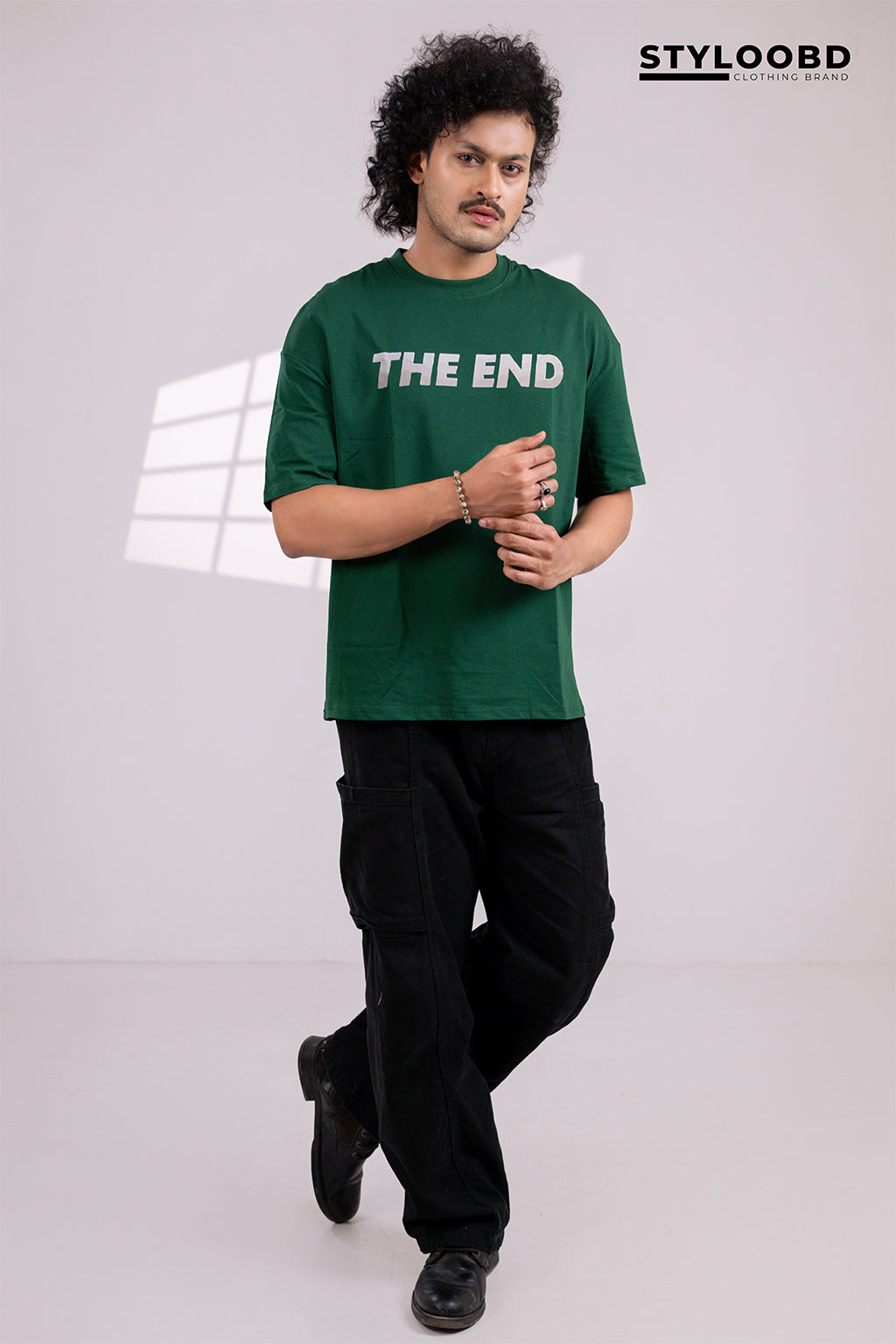 Oversized Unisex T-Shirt – "THE END" Graphic Tee