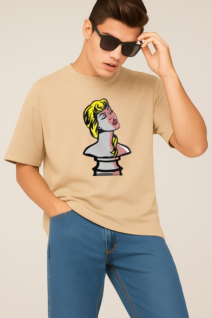 Premium Pop Art Female Bust Graphic T-Shirt – Retro Artistic Unisex Tee