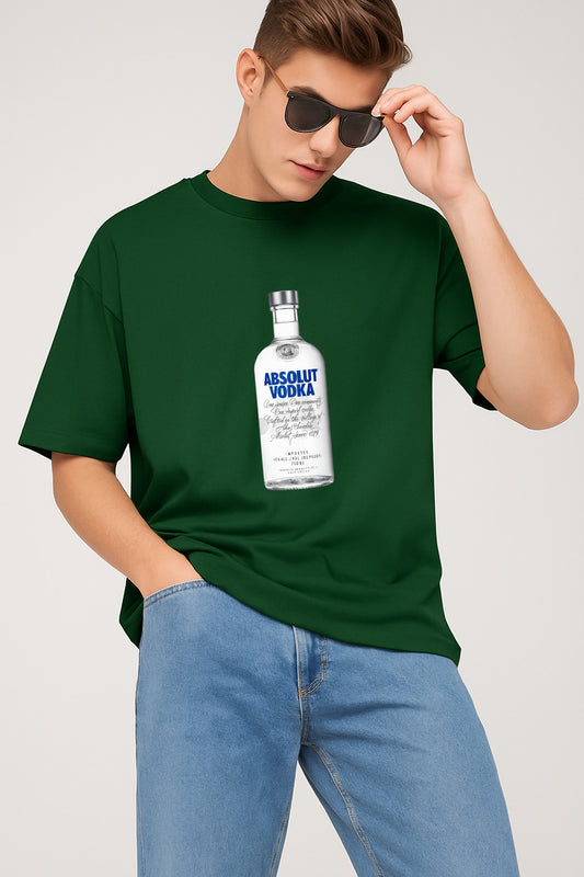 Premium Cool Graphic Tee with Absolut Vodka Print