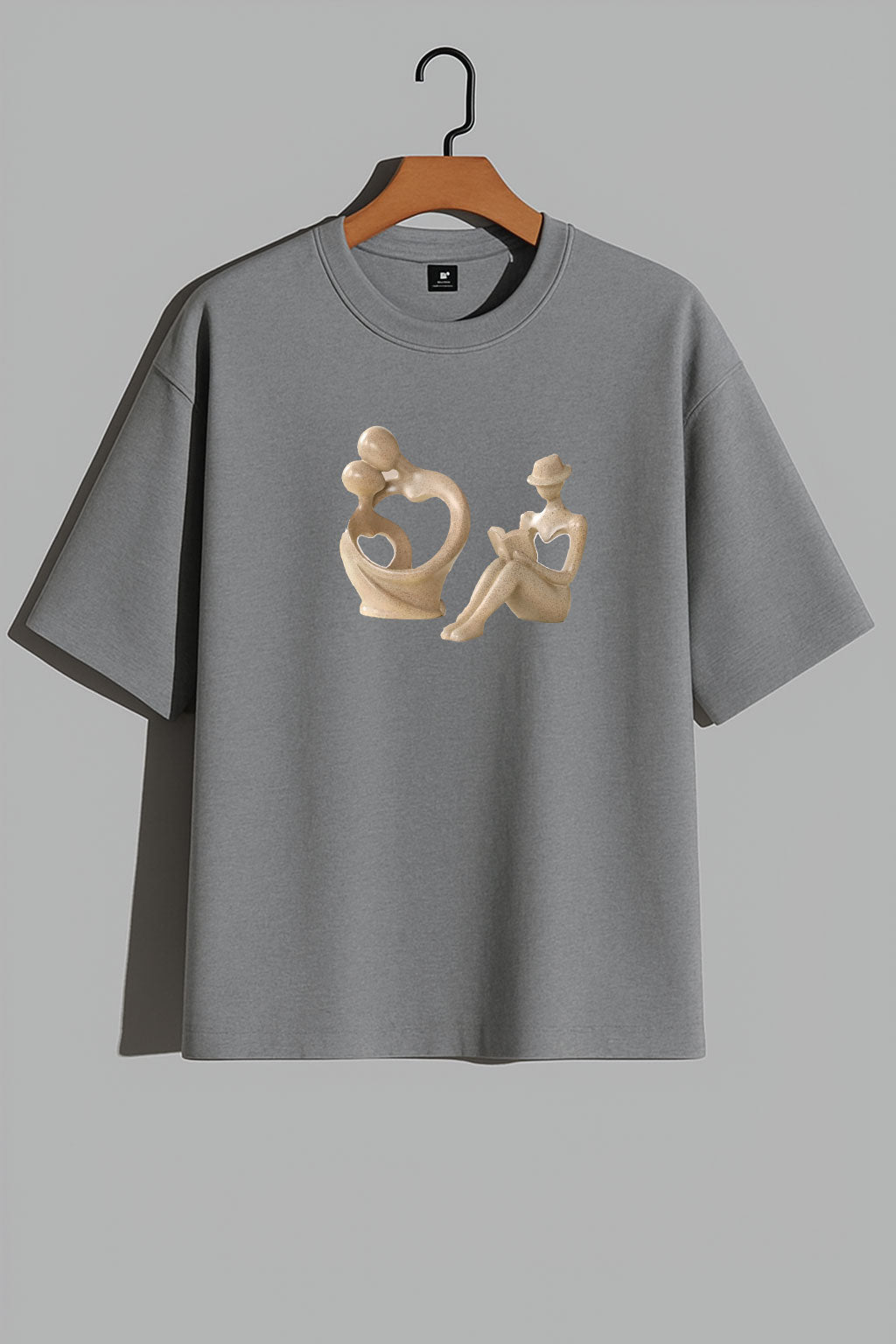 Premium Abstract Love & Connection Art Oversized Tee