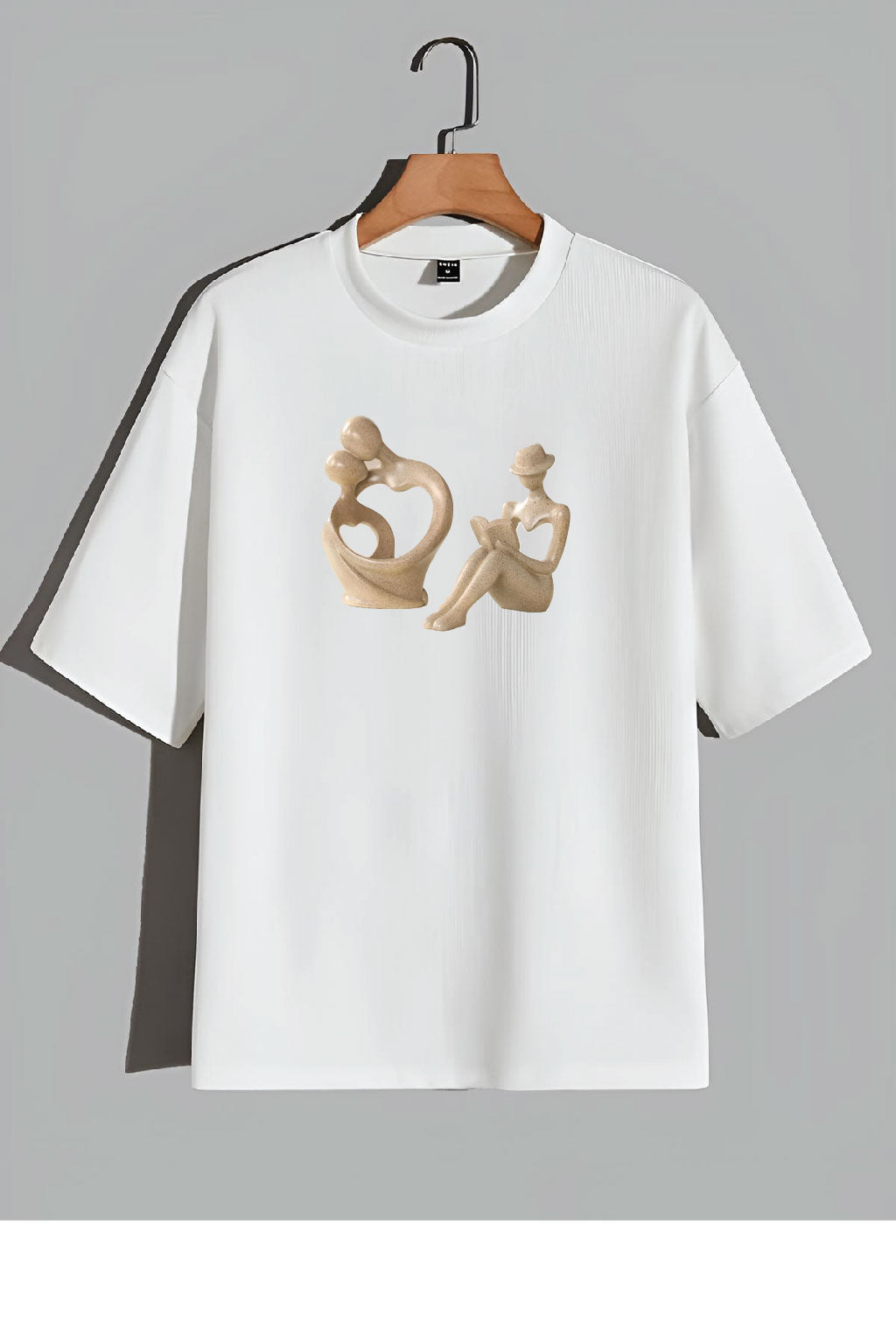 Premium Abstract Love & Connection Art Oversized Tee