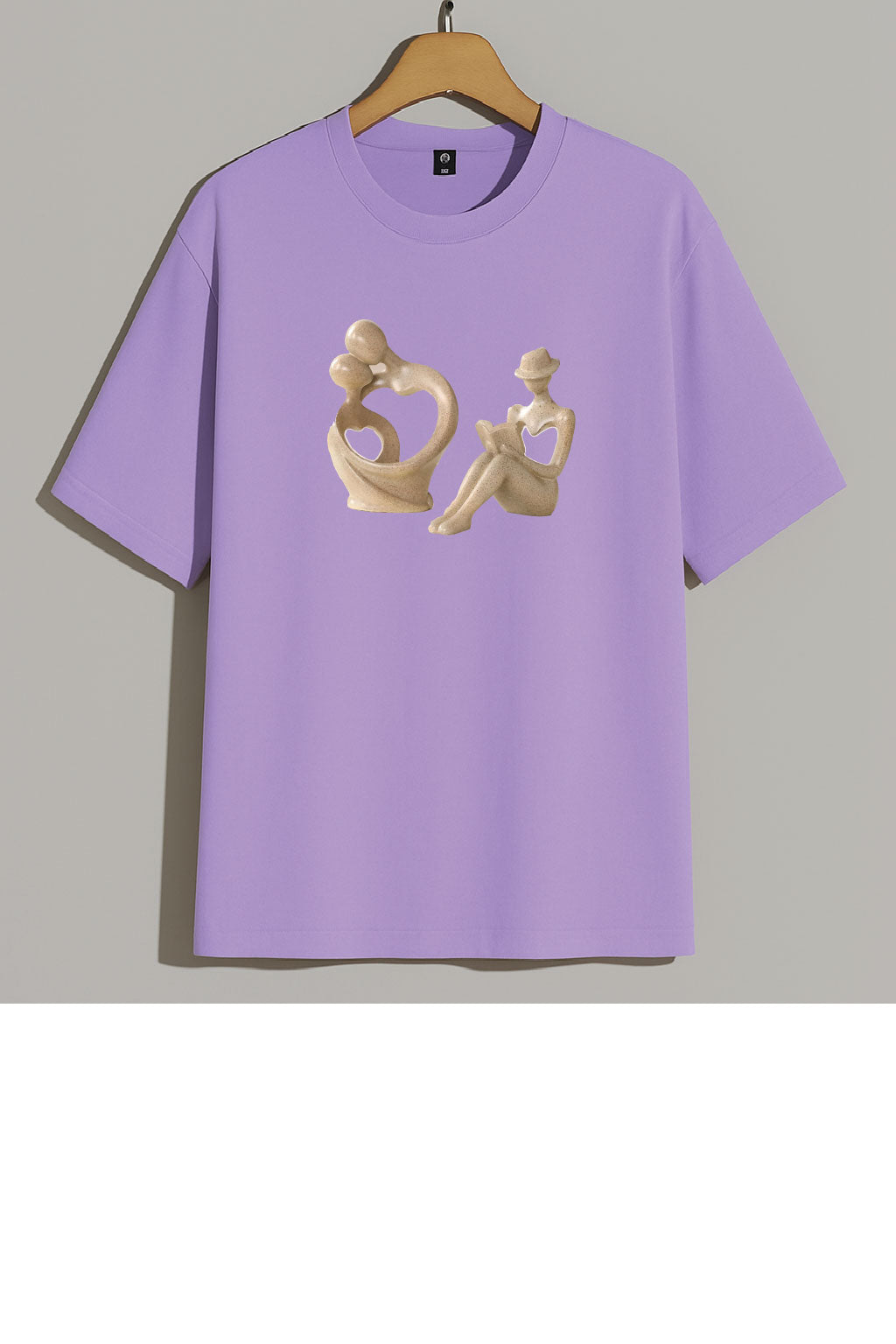 Premium Abstract Love & Connection Art Oversized Tee