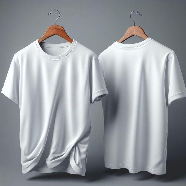 Minimalist White Drop Shoulder Oversized T-Shirt – Unisex Streetwear