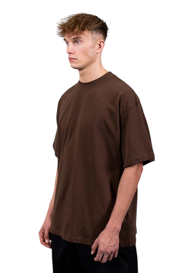 Minimalist Coffee Drop Shoulder Oversized T-Shirt – Unisex Streetwear