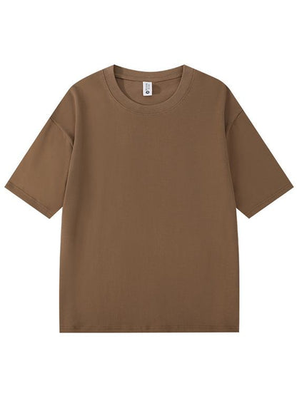 Minimalist Coffee Drop Shoulder Oversized T-Shirt – Unisex Streetwear