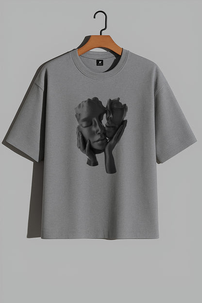 Premium Double Face Sculpture Graphic T-Shirt – Artistic Unisex Tee