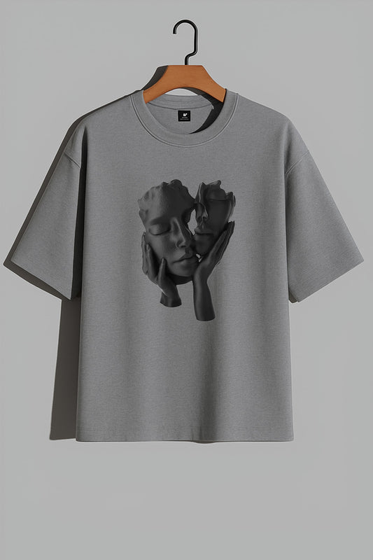Premium Double Face Sculpture Graphic T-Shirt – Artistic Unisex Tee