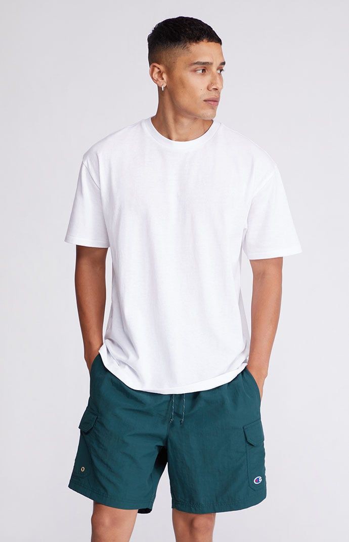 Minimalist White Drop Shoulder Oversized T-Shirt – Unisex Streetwear